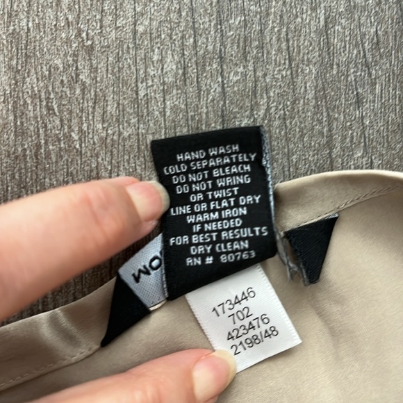 MODA INternational 100%Silk Top Blouse size XXS - Picture 12 of 12